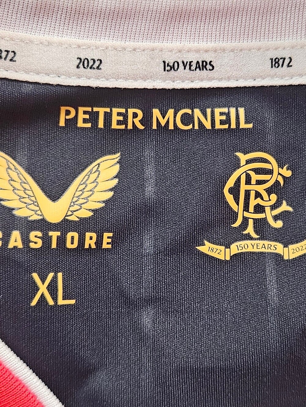 Castore Rangers FC 150th Anniversary Away Jersey XL Soccer Football Shirt - Picture 11 of 13